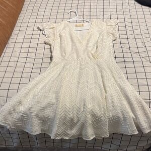Altar'd State Cream Mini Dress